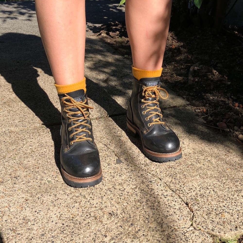 Skechers lace up boots